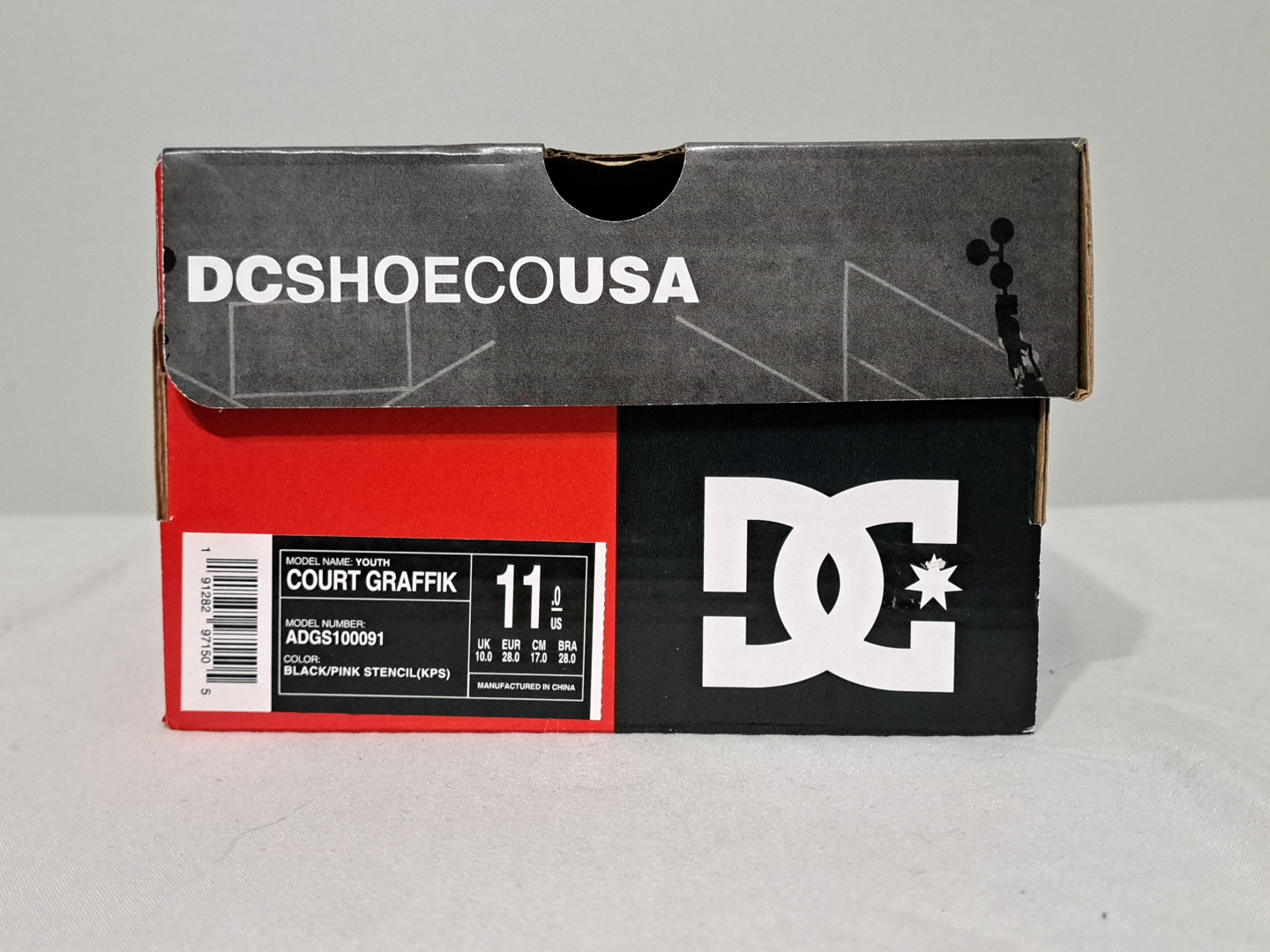 DC Shoes - Girl's Black & Pink DC Sneakers Sz11 Toddler - photo 5