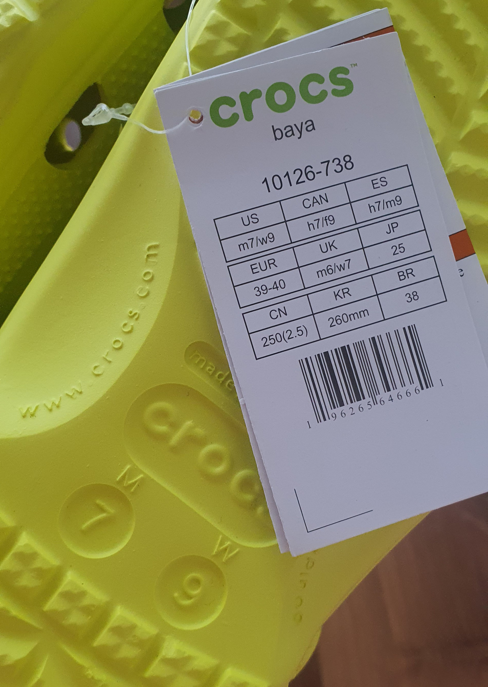 Crocs Baya Clogs - Size M7/W9 (260mm) - photo 3