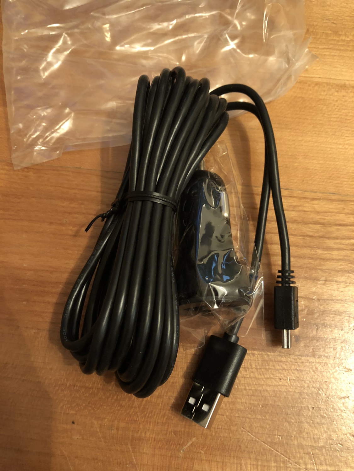 Unused A-Male to Mini-B Cord Cable with Dual USB Car Charger