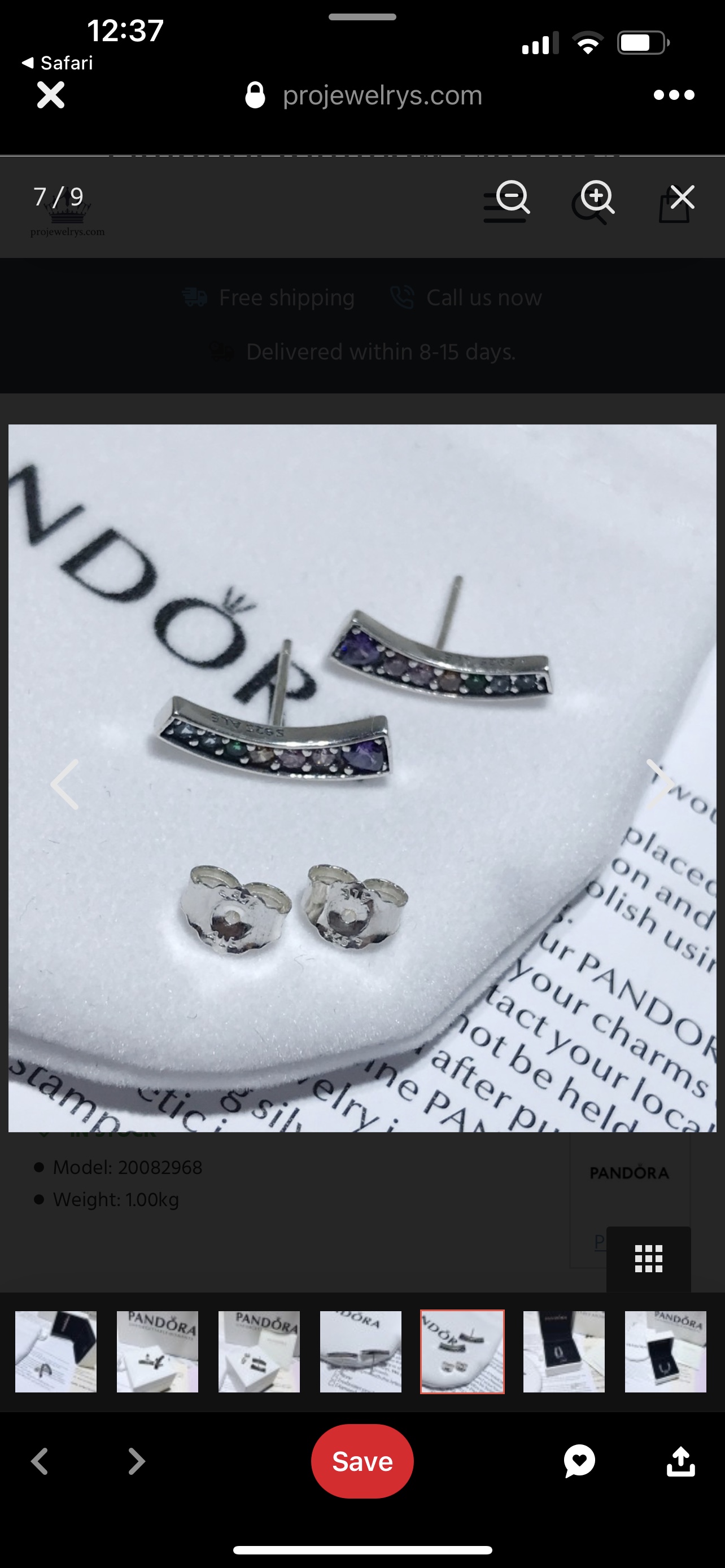 Rainbow Pandora Stud Earrings - photo 2