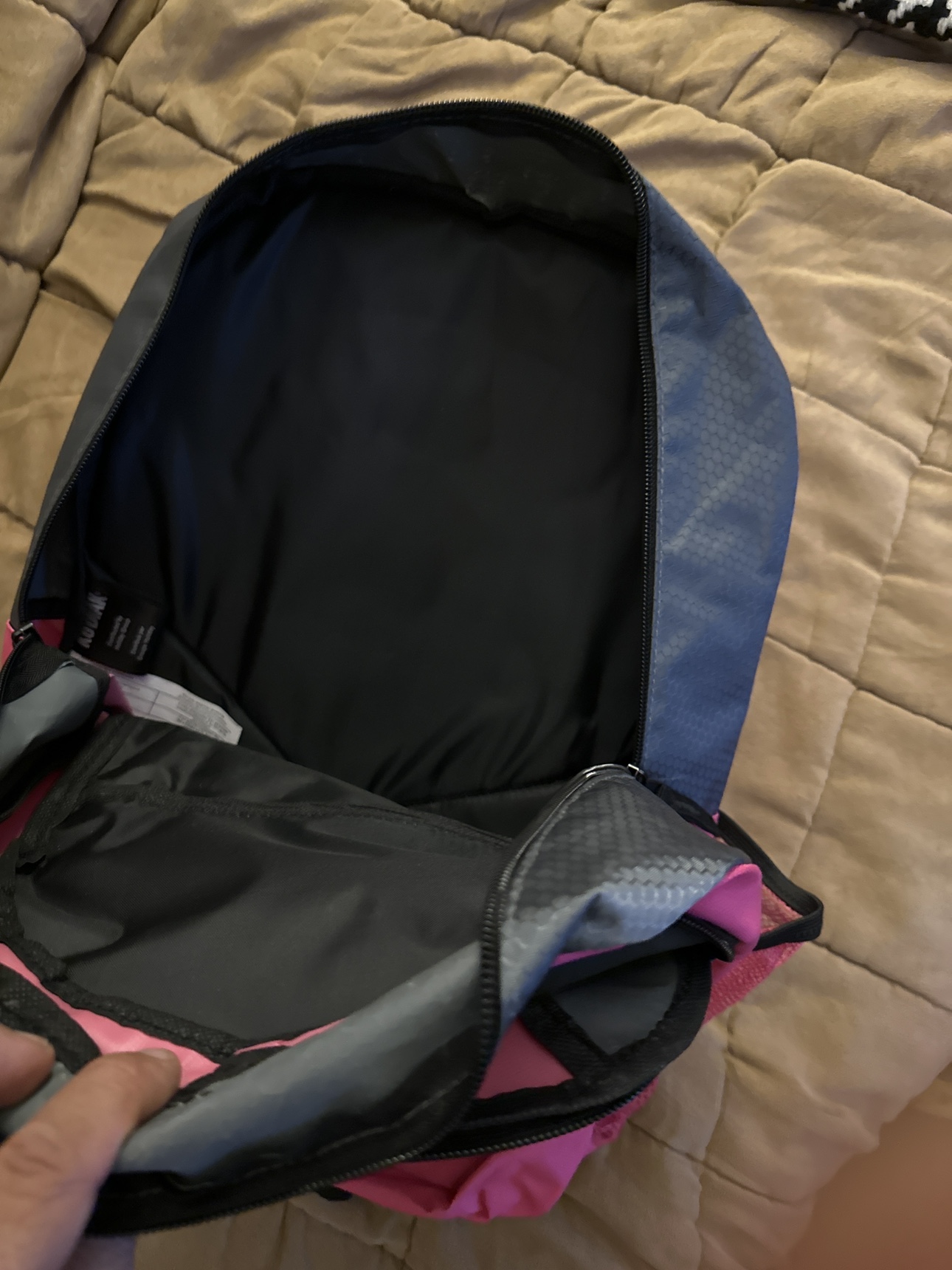 Pink and Grey Kodiak Backpack. image indicator(2)