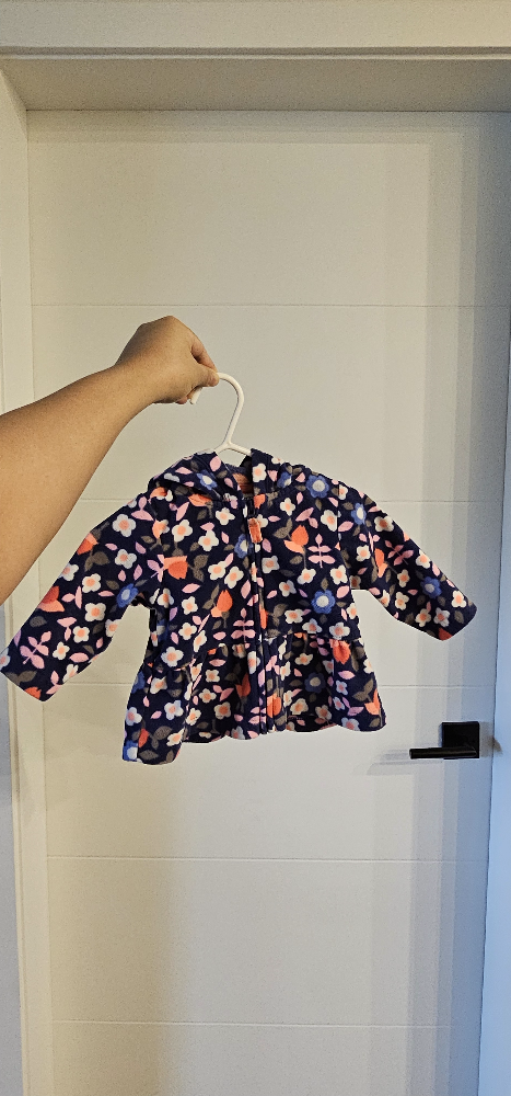 Carter's Baby Girl Floral Fleece Jacket #freecycle