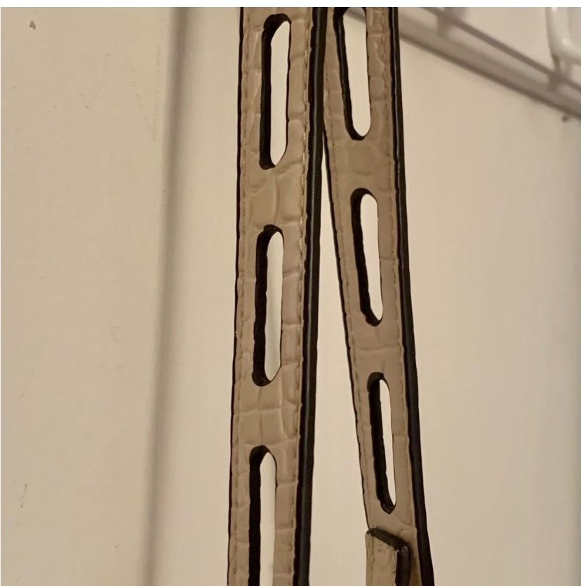Off White Faux Leather Chain Bag - photo 2