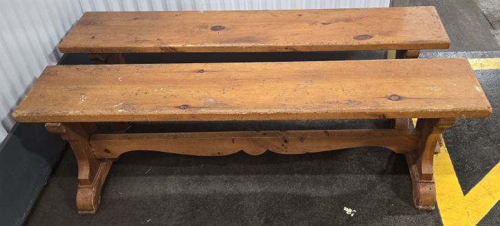 Solid Oak Wood Bench 5×1×1.5 thumbnail