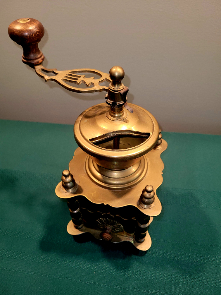 Vintage Brass Coffee Grinder