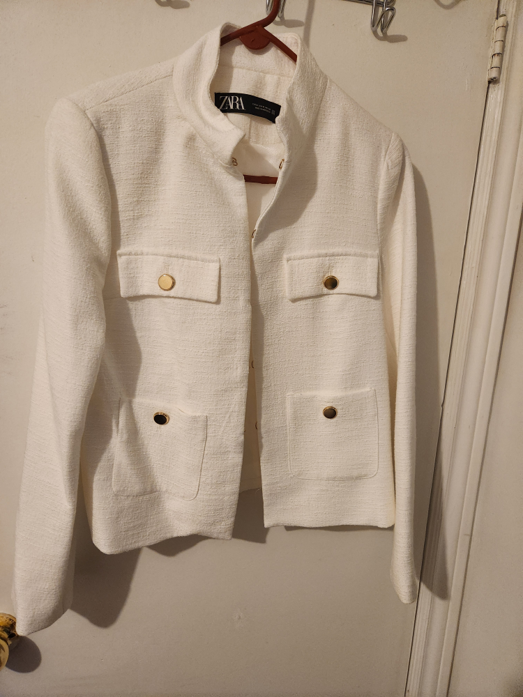 White Zara Blazer - photo 4