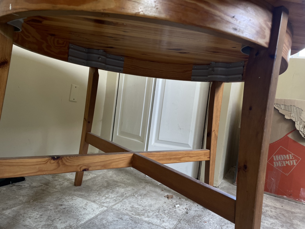 #freecycle Round Wooden Table - photo 3
