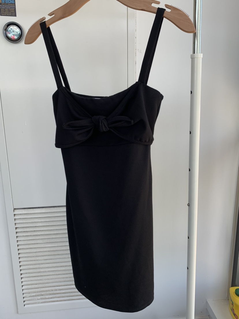 🖤Black Bow Mini Dress🎀 thumbnail