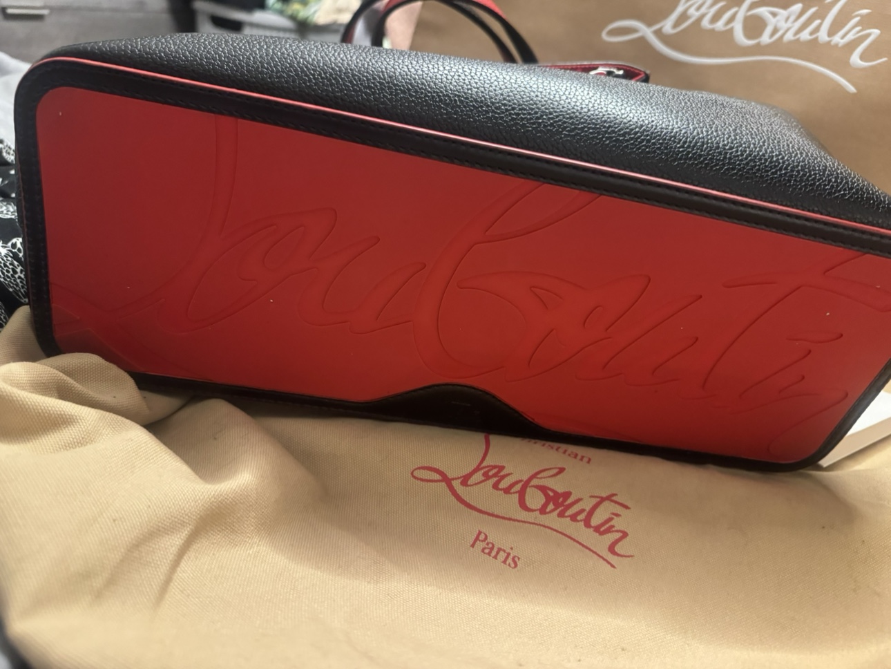 Christian Louboutin Black Cabata Tote image indicator(3)