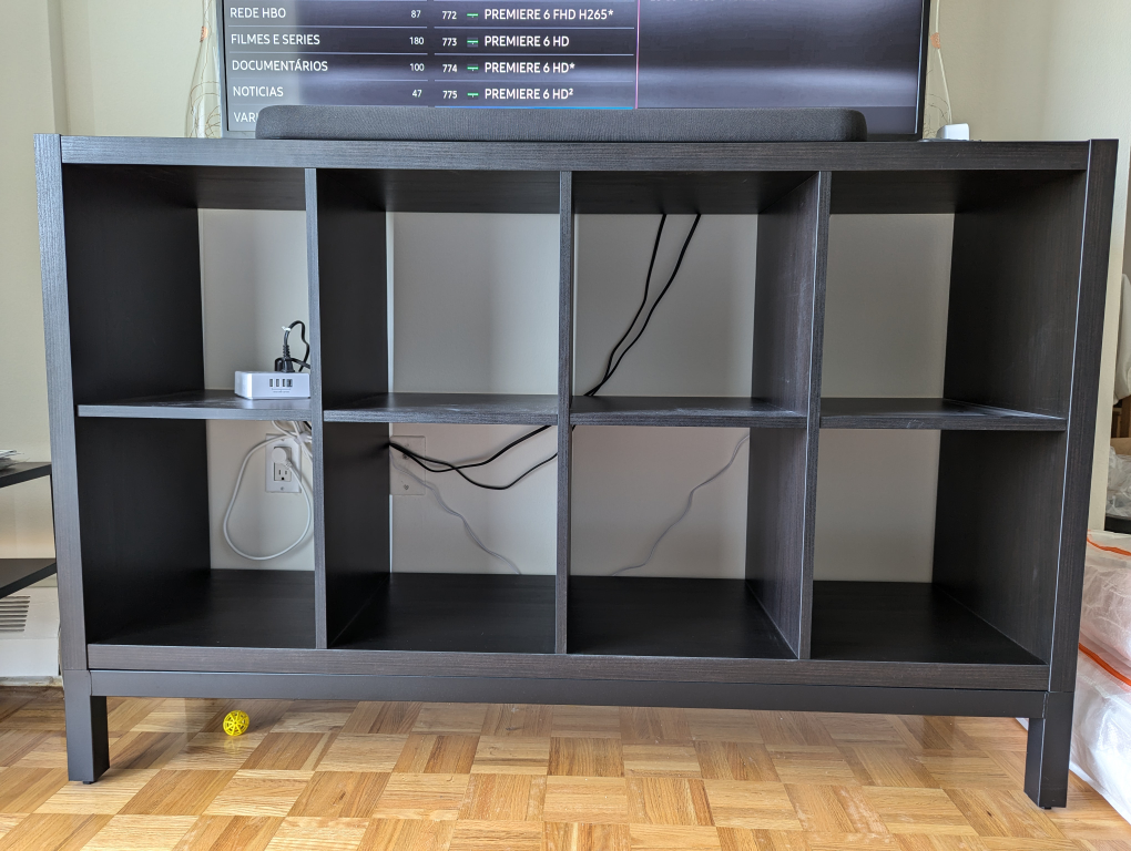 IKEA SHELVING UNIT WITH UNDERFRAME