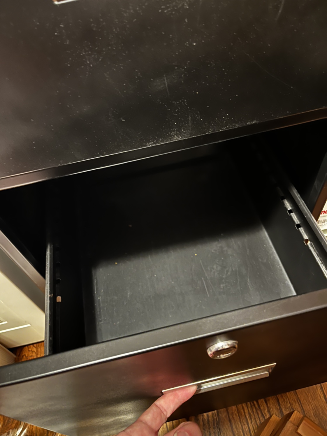 Black Metal File Cabinet - photo 5