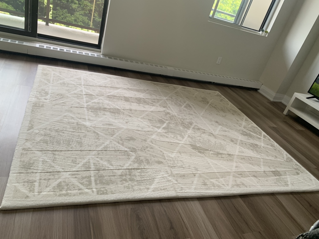 White Geometric Rug - photo 3