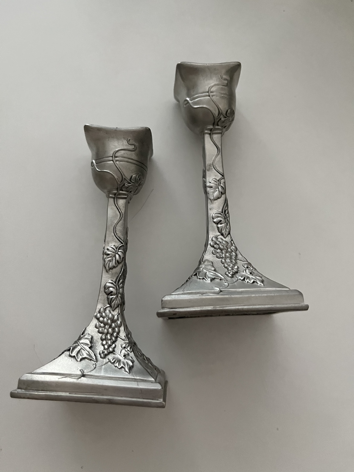 Pewter Candle Holders