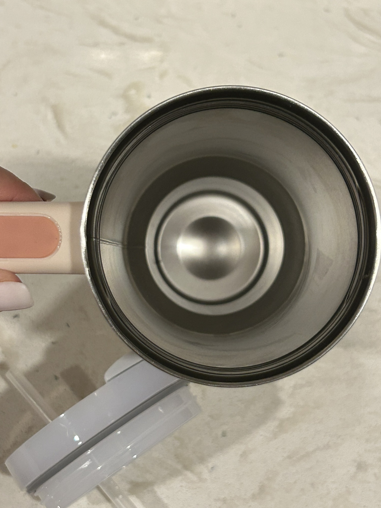 40oz Tumbler with Handle and Straw in light Pink image indicator(2)