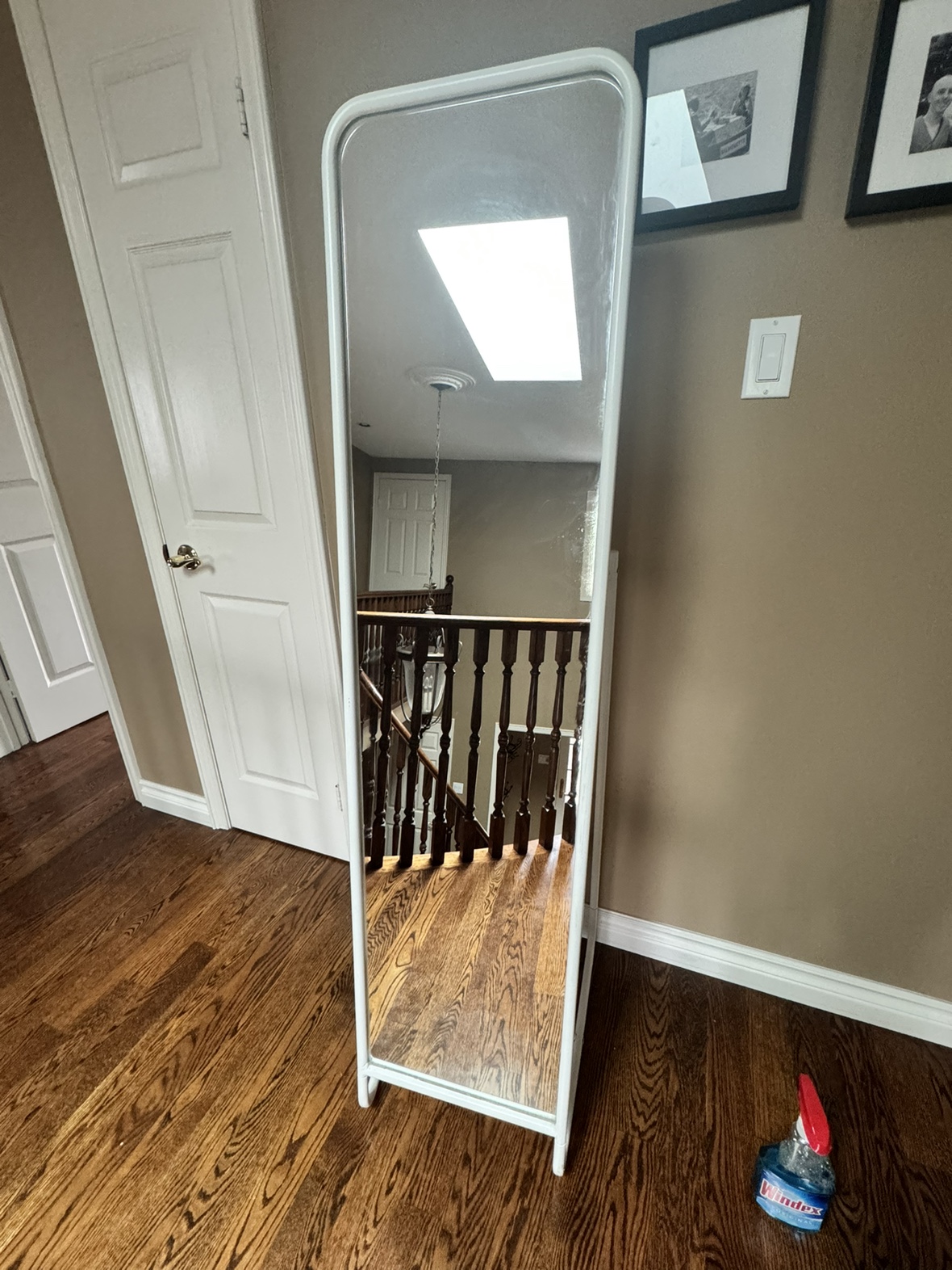 White Standing Mirror