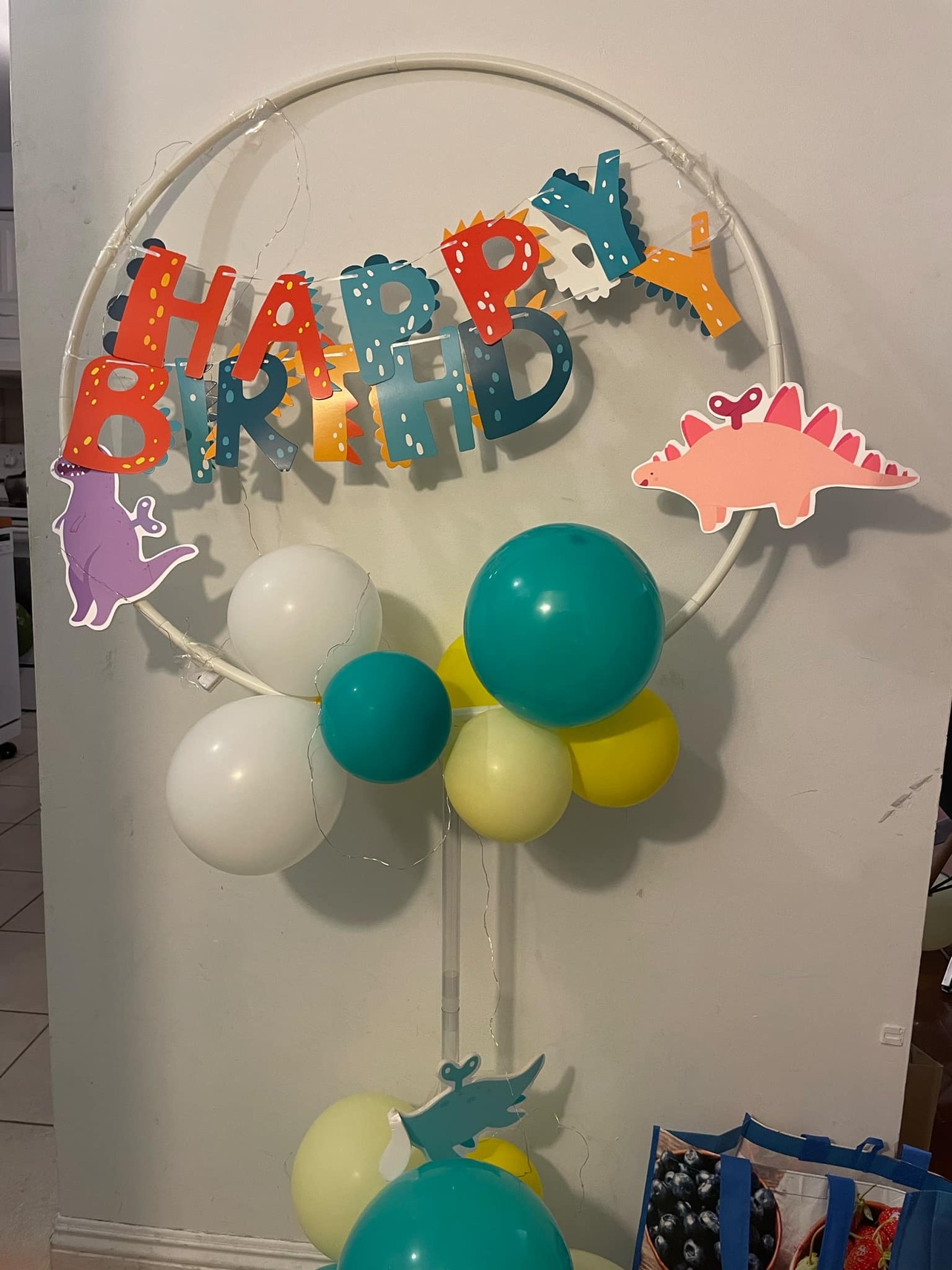 #FREECYCLE Dinosaur Happy Birthday Banner thumbnail