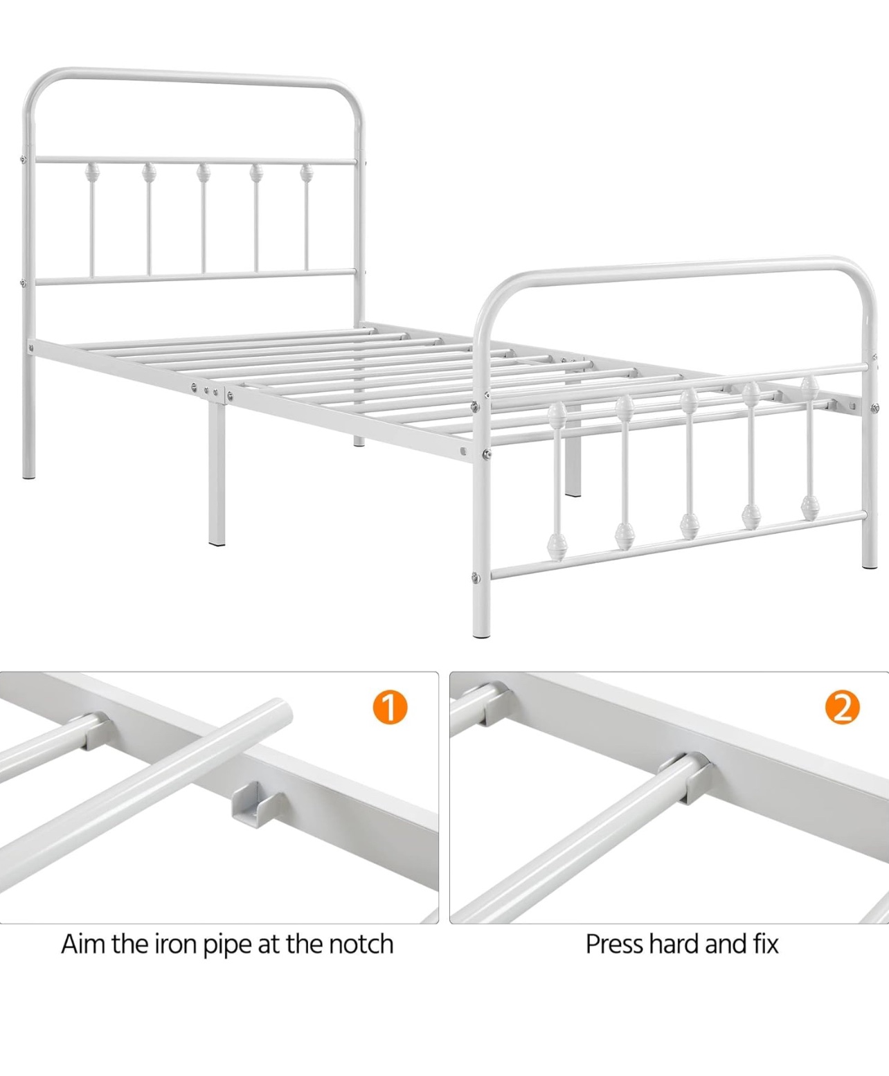 Twin Metal Bed Frame - photo 3