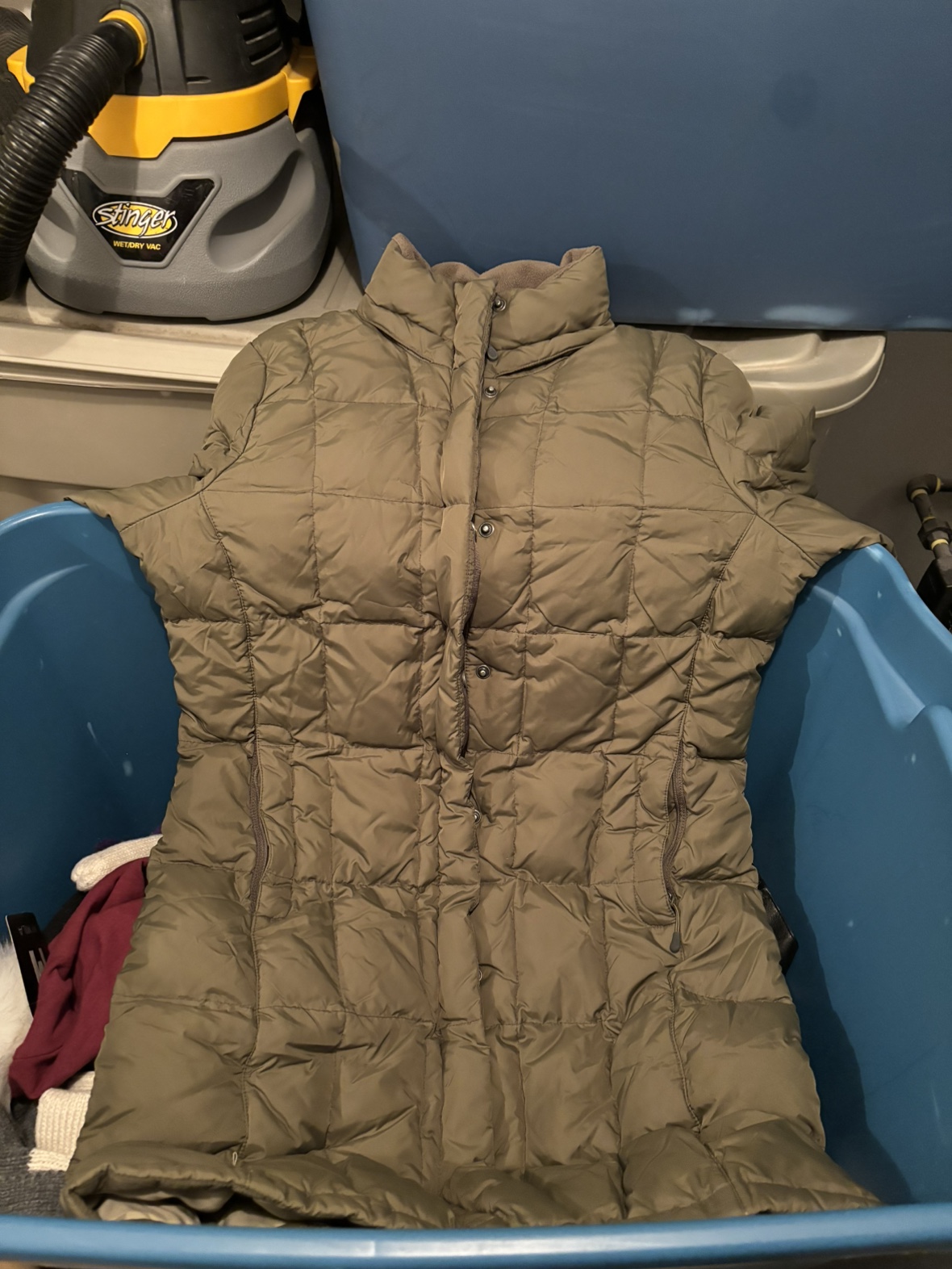 Women's Green Puffer Jacket