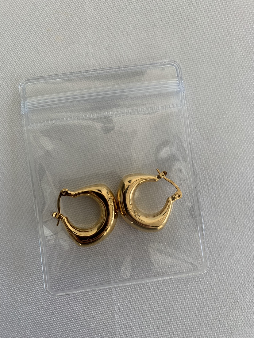 Gold Horse shoe Earrings image indicator(3)