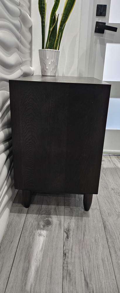 Black Nightstand with Gold Hardware image indicator(2)