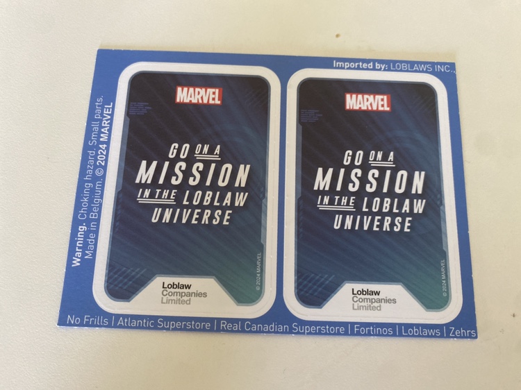 Marvel Loblaw cards #freecycle thumbnail