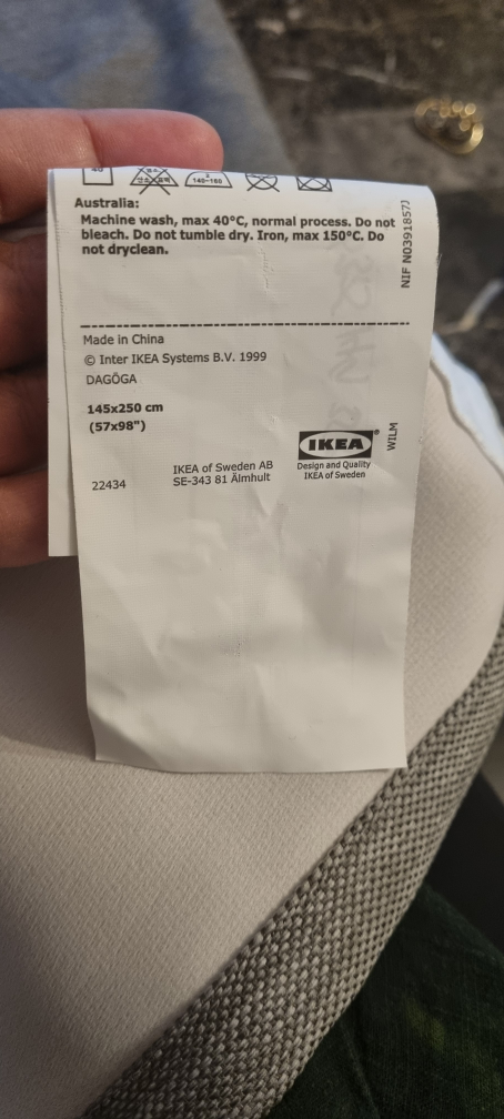 IKEA DAGÖGA Grey Fabric - photo 2