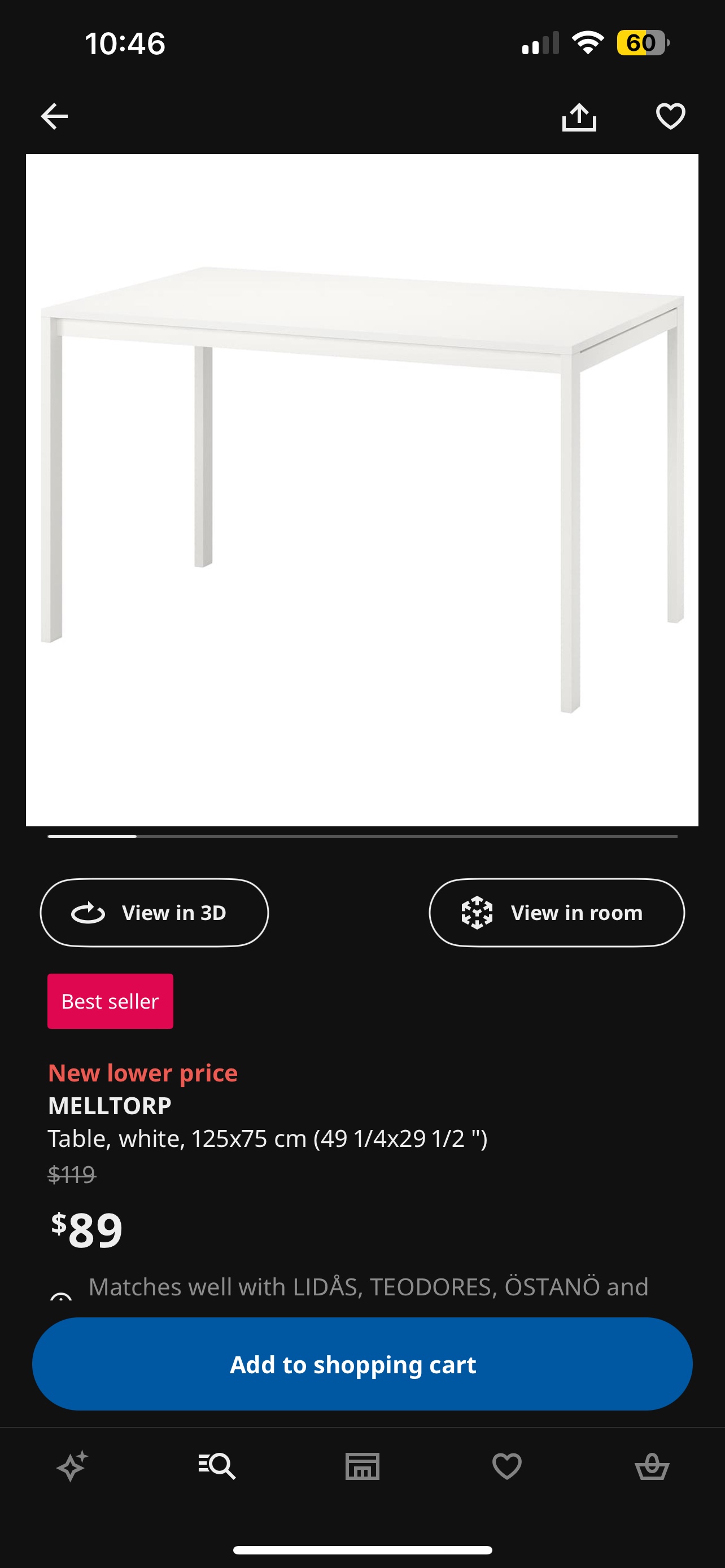 IKEA MELLTORP Table - Delivery available - photo 2