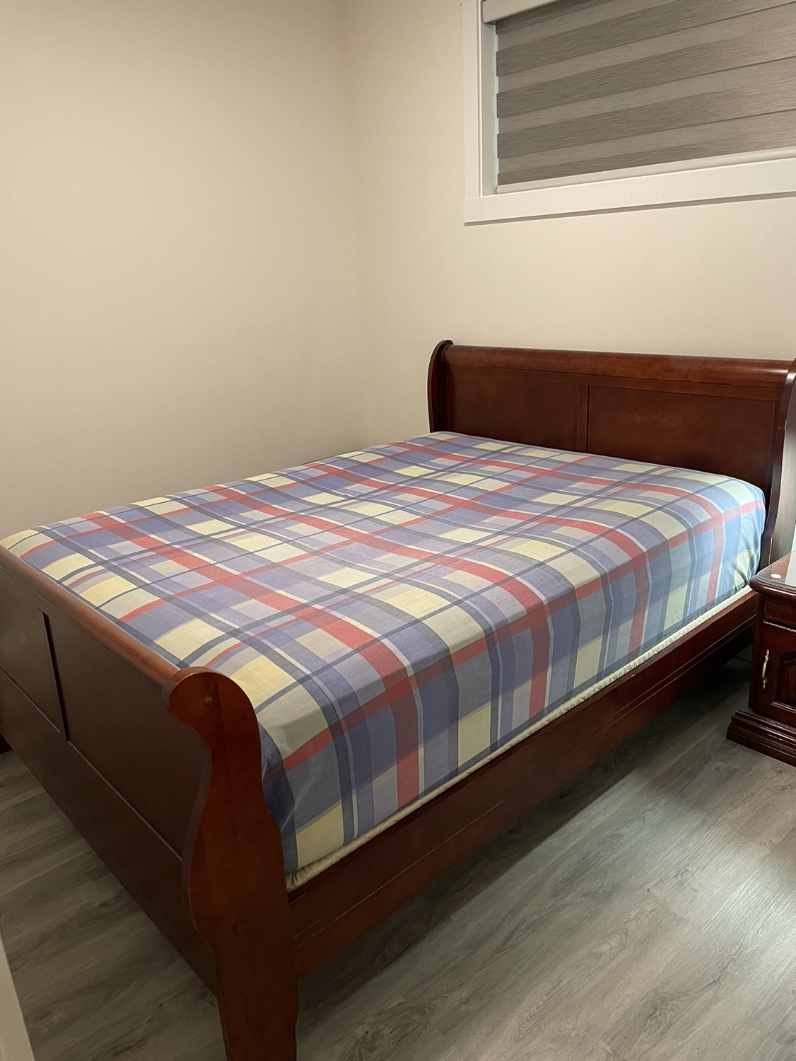 Queen Size Bed Frame with 2 Nightstands