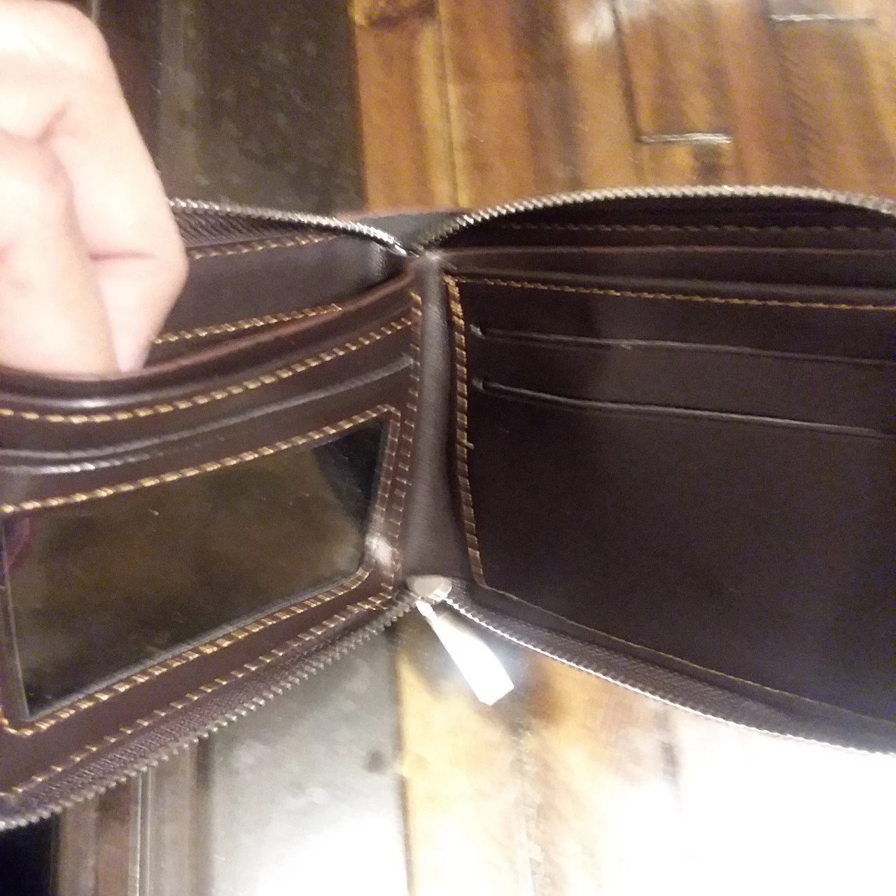 wallet leaf design with zipper - photo 2