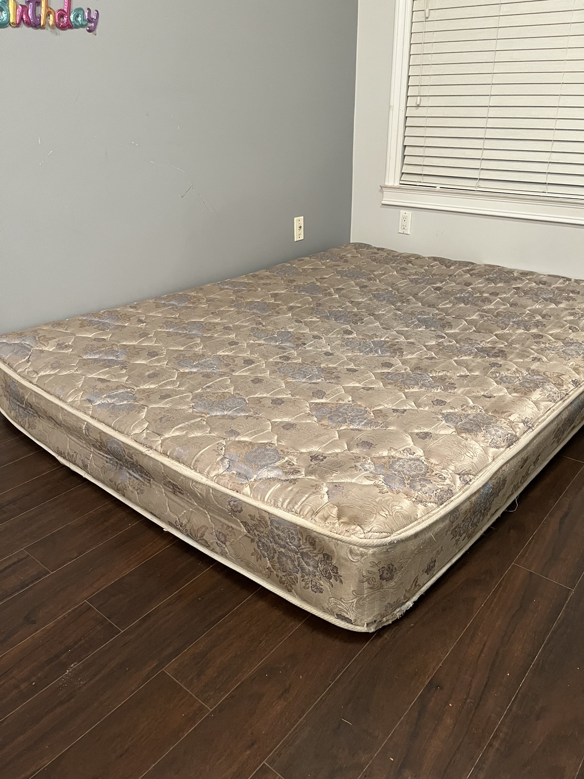 King sized mattress