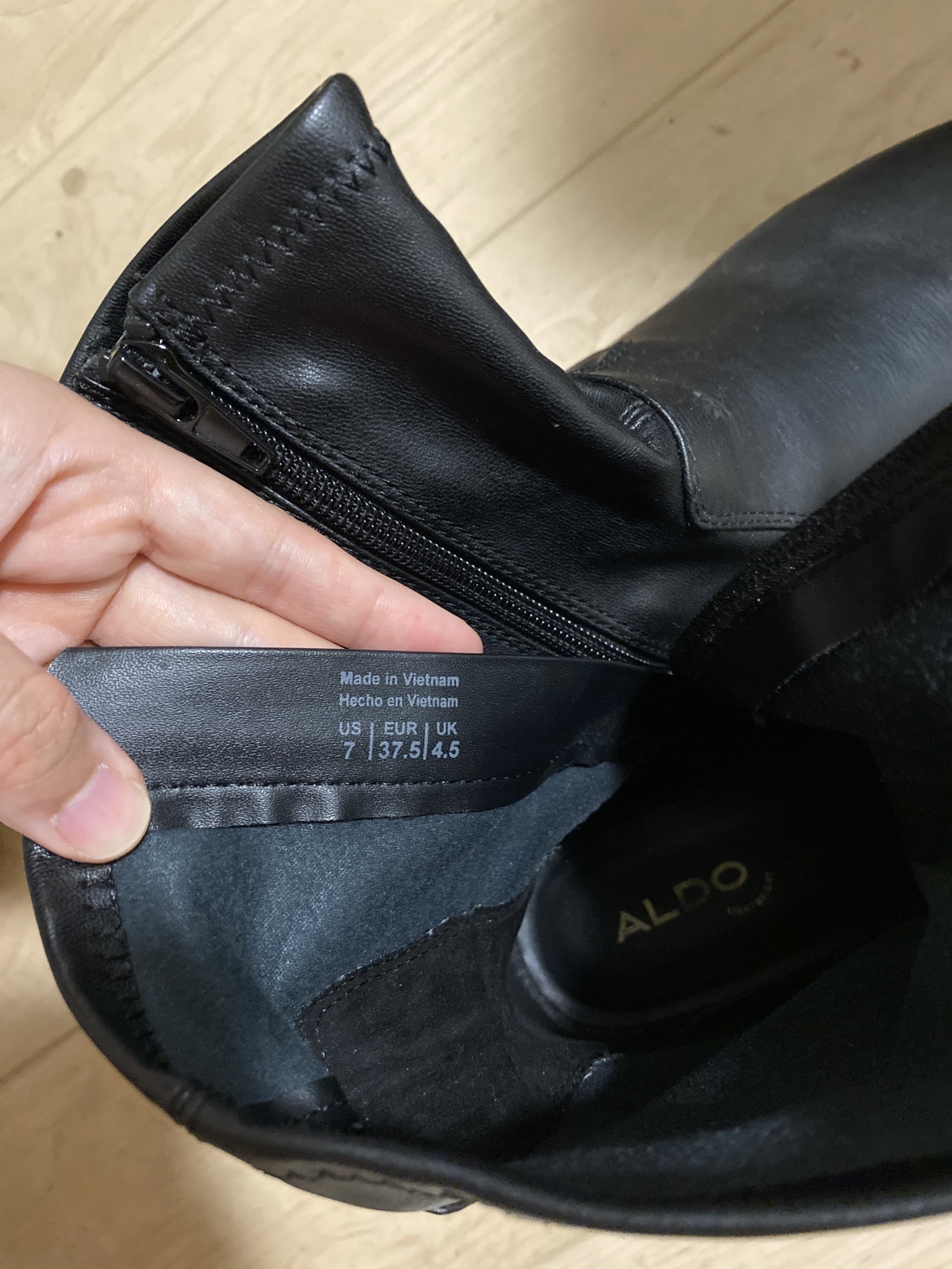 Aldo Black Boots Size 7 - photo 3