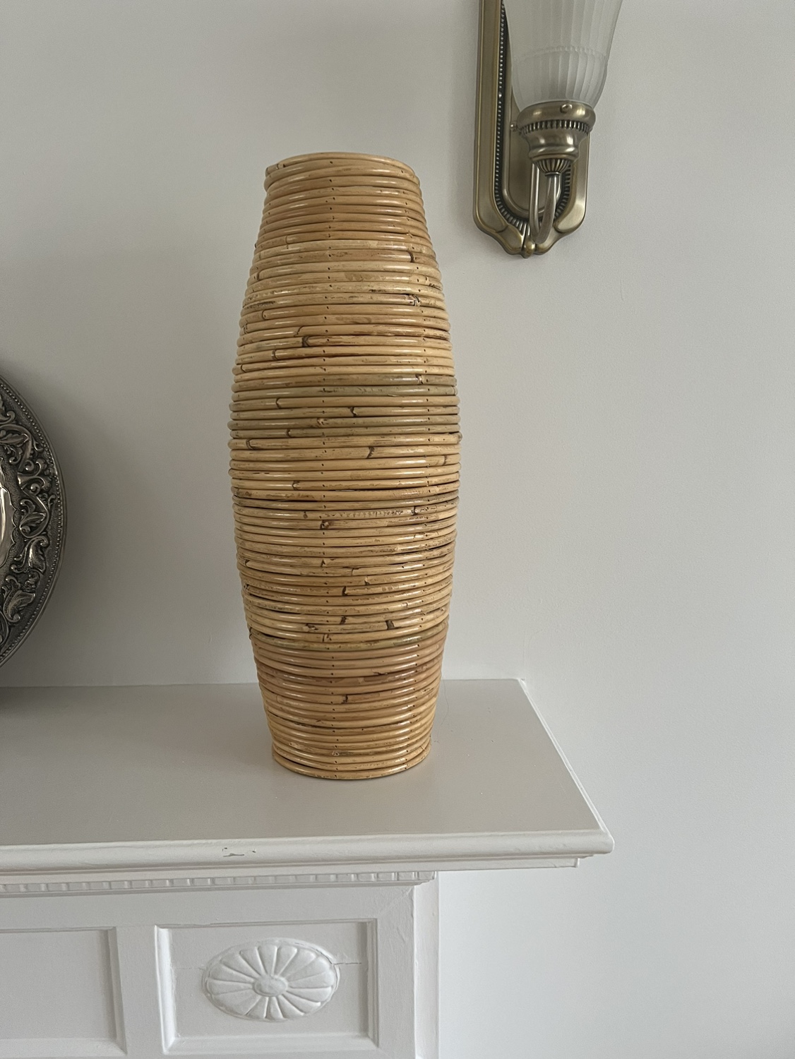 Indonesian Rattan Vase