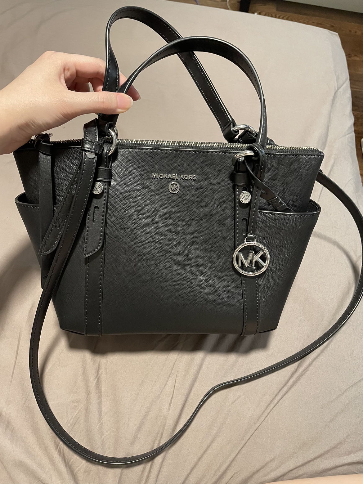 MICHAEL KORS Authentic Black Crossbody Bag