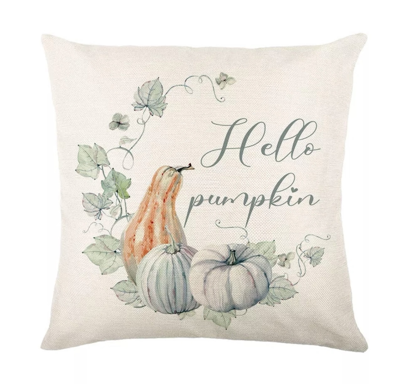 Set of 4 Fall Pumpkin Pillow Covers, new - photo 3