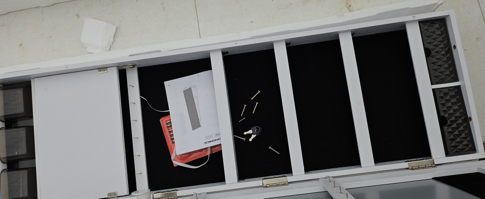 White Jewellery Armoire with Mirror on a carousel image indicator(5)