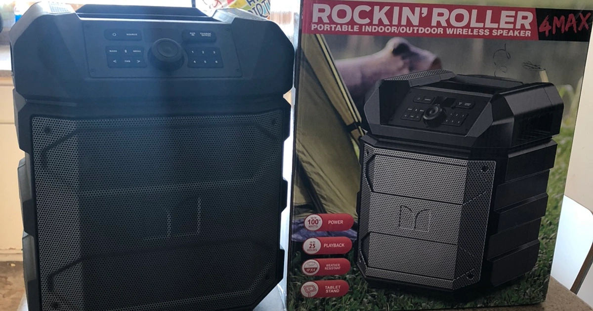 Portable Speaker Monster Rockin Roller X Review Portable Outdoor
