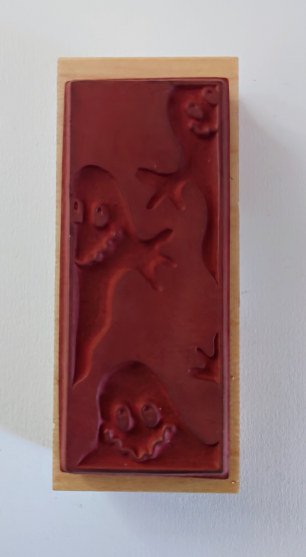 Halloween Ghost Rubber Stamp image indicator(2)