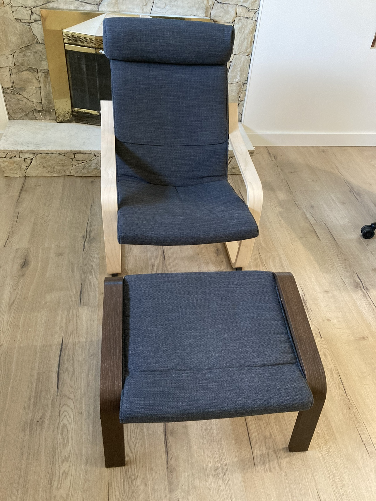 IKEA Poang Chair and Ottoman - photo 3