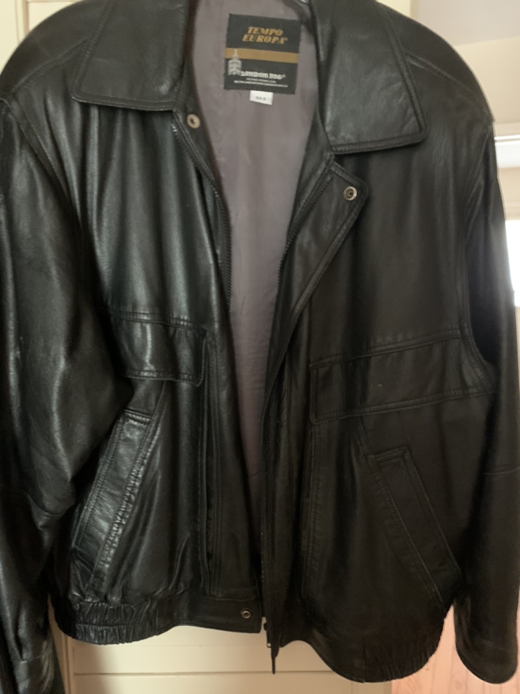 Vintage London Fog Men's Black Bomber Jacket
