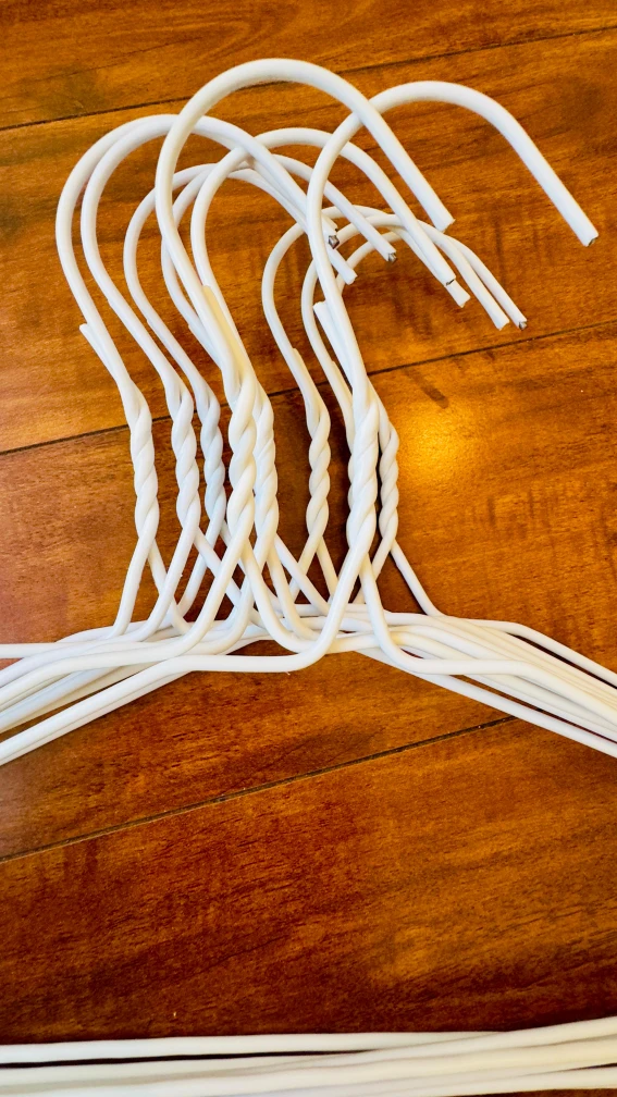 Metal Hangers, Closet Hangers, white and black 10 Pcs set - photo 5