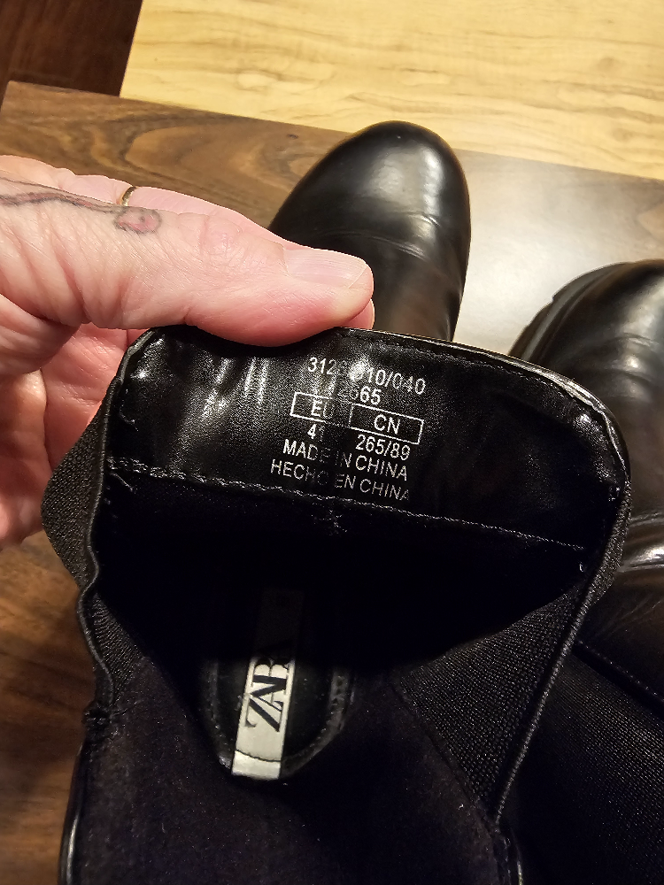 zara size 10 black leather image indicator(3)