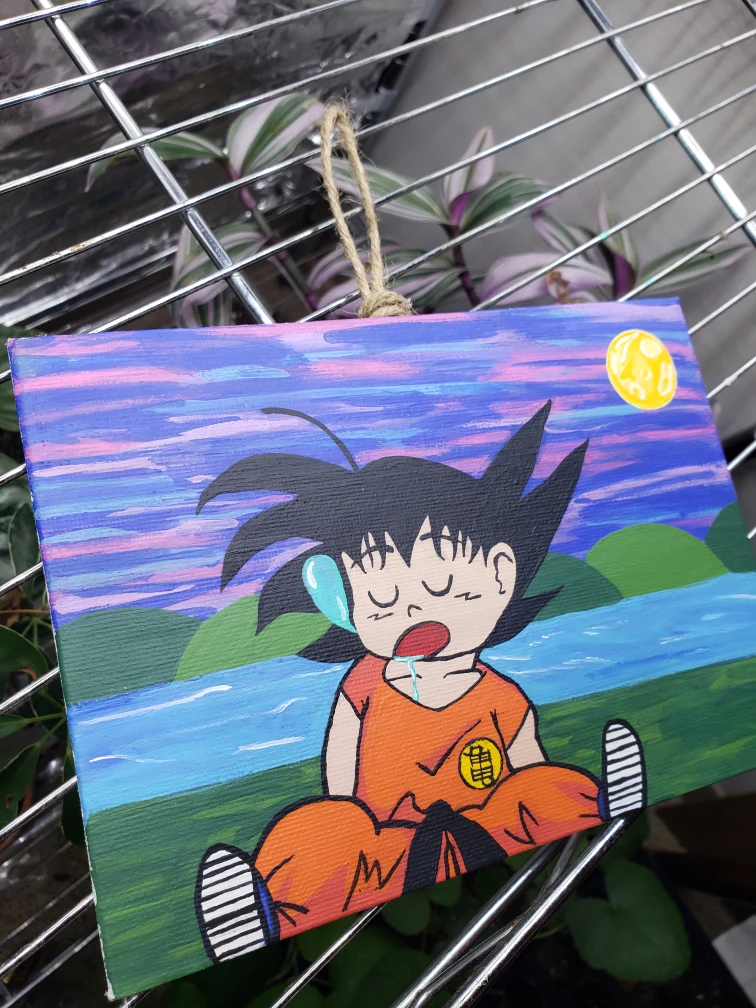 5X7 Goku Painting - photo 2