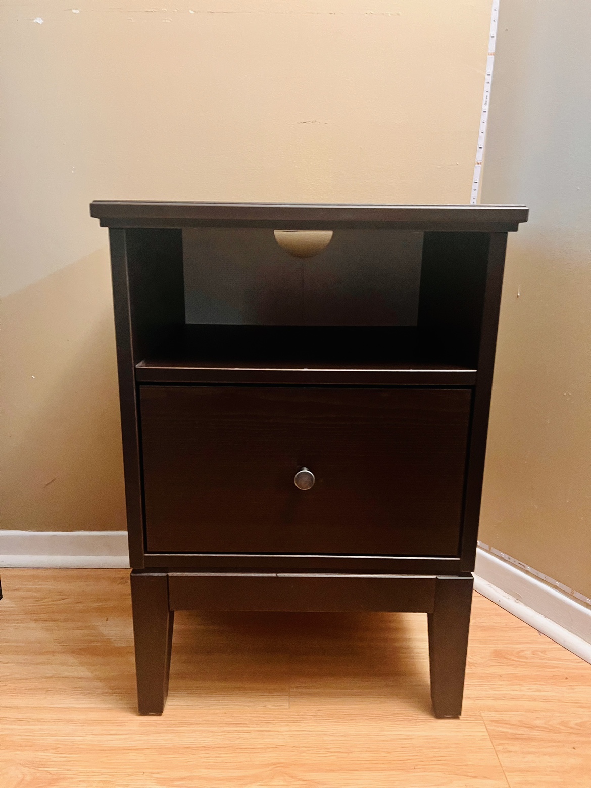 Dark Brown Bedside Drawer