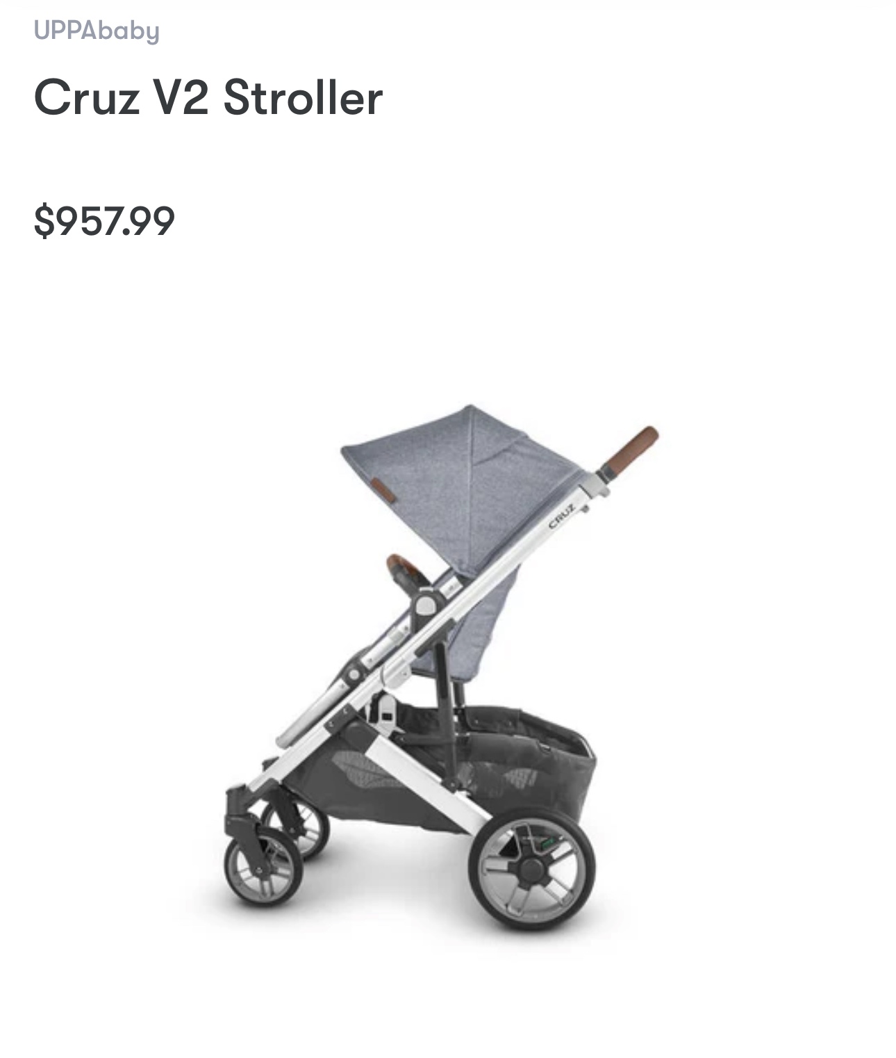 Uppababy Cruz V2 Stroller 2023 plus accessories image indicator(2)