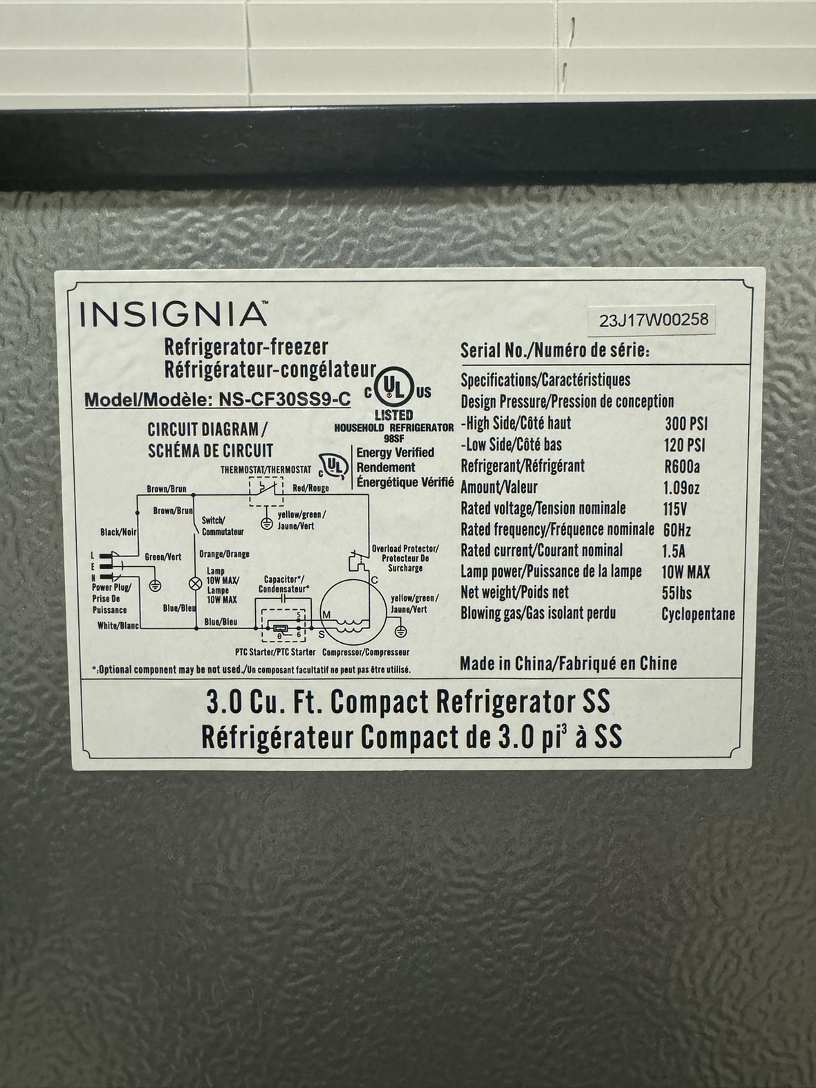 Mini Fridge - Insignia - photo 5