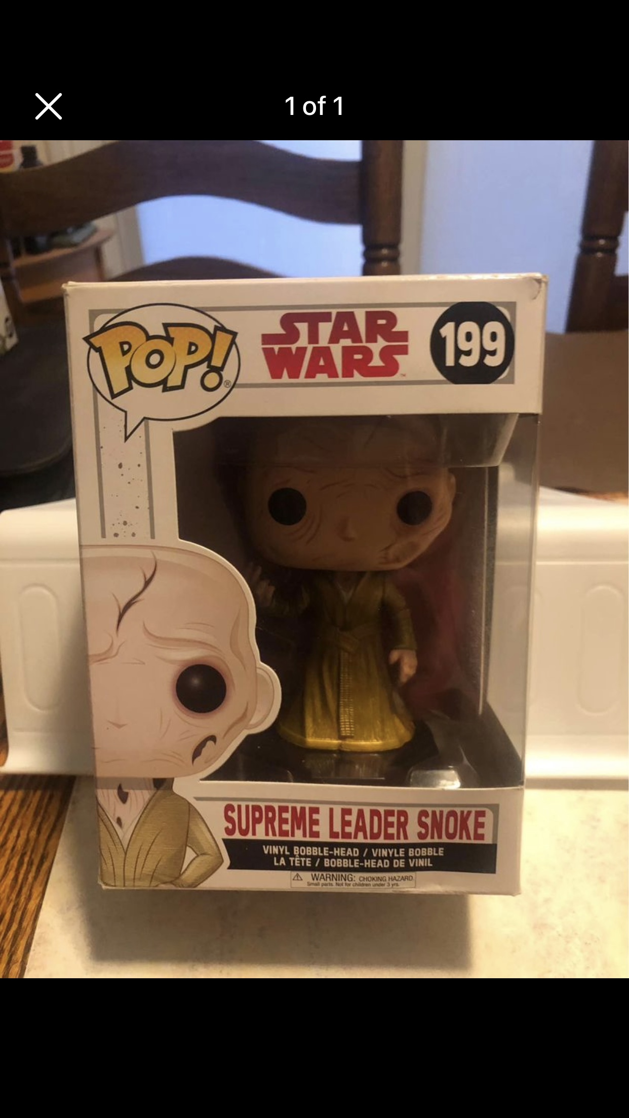 Star Wars Supreme Leader Snoke Funko Pop thumbnail