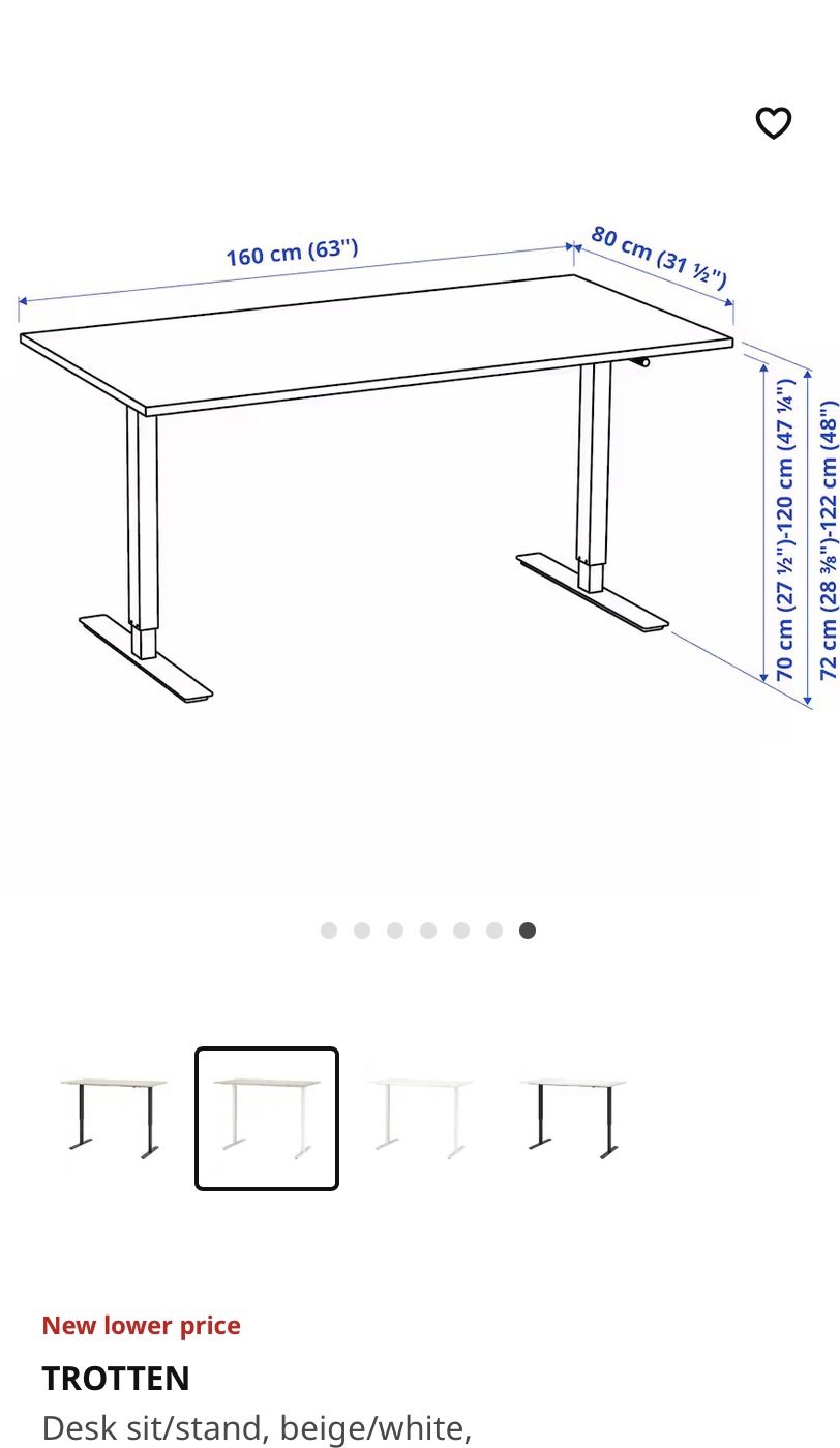 IKEA Trotten Standing Desk - photo 4