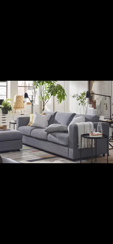 IKEA finnala sofa with ottoman - photo 5