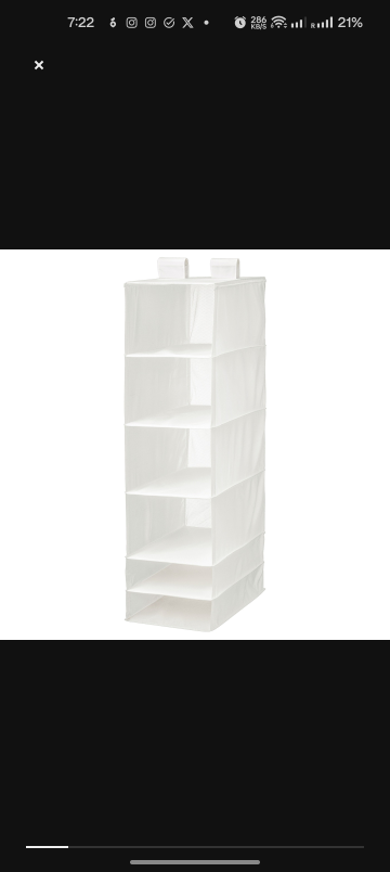 IKEA SKUBB Hanging Organiser thumbnail