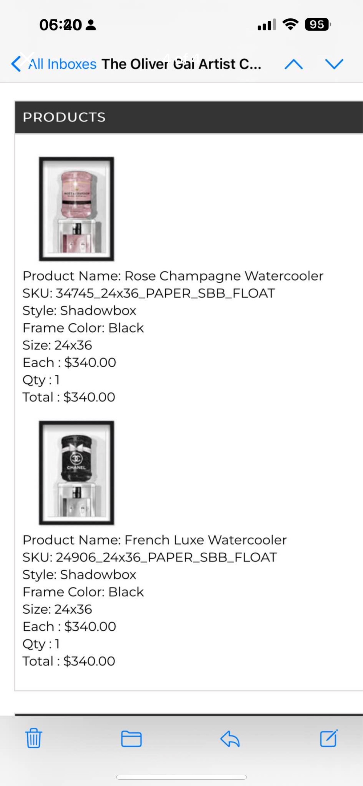 Set of Three Oliver Gal Framed Prints image indicator(7)